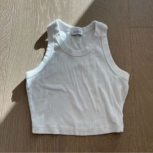 Leset crop top xs white